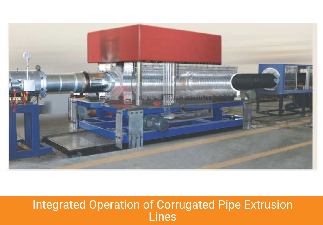Integrated Operation of Corrugated Pipe Extrusion Lines